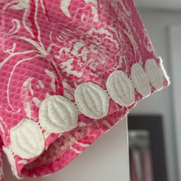 🩷 LILY PULITZER X GOOP COLLAB PINK FLORAL PREPPY GIRLY MINI DRESS WITH POCKETS - Picture 9 of 11